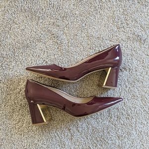 Zara Shiny Maroon Heels